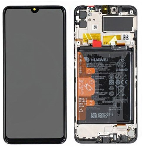 Huawei Y6P (2020), Honor 9A, Honor 9A Play Display LCD Complete + Battery Black (Service-Pack)