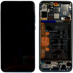 Huawei P30 Lite (MAR-LX1M) Display LCD Complete With Frame Including Battery and 48MP Main Black (Service-Pack)