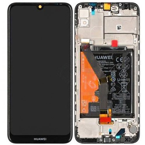 Huawei Y6 (Y6 Prime 2019), Y6 Pro (2019), Y6s (2019), Honor 8A Pro, Honor 8A (2020), Display LCD With Frame + Battery Black (Service-Pack)