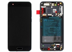 Huawei Honor 9 Display LCD Complete + Battery Black (Service-Pack)