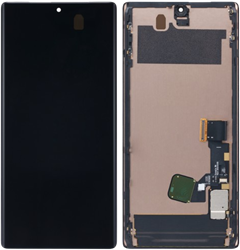Google Pixel 6 Pro Display LCD With Frame Including Finger Print Sensor Black (Refurbished)