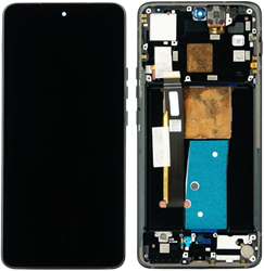 For Motorola Thinkphone 5G (XT2309-2) Display LCD With Frame Black (Service-Pack)