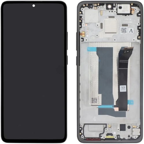 Xiaomi Poco X7 Pro 5G (2025) Display LCD Complete with Frame Black Red Button, Iron Man Edition (Service-Pack)