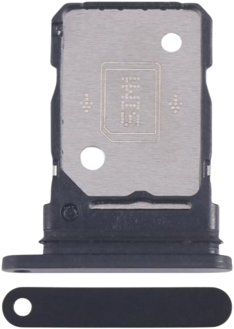 Nothing Phone 3a (A059) Dual Sim Card Holder Black (OEM-Equivalent)