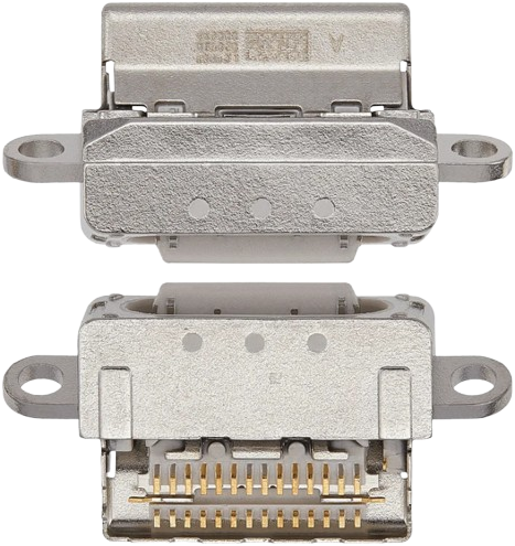 For Apple iPad Air 11 (2024, 2025), iPad Air 13 (2024,2025) Charging Port Flex Starlight (OEM-Equivalent)