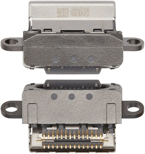 For Apple iPad Air 11 (2024, 2025), iPad Air 13 (2024,2025) Charging Port Flex Space Gray (OEM-Equivalent)-2