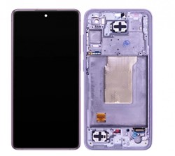 Samsung Galaxy A35 (A356B) Display LCD Complete With Frame Lilac-Purple (Service-Pack)