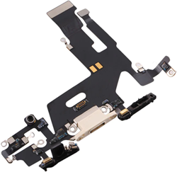 For Apple iPhone 11 Charging Connector Flex White (Pulled)