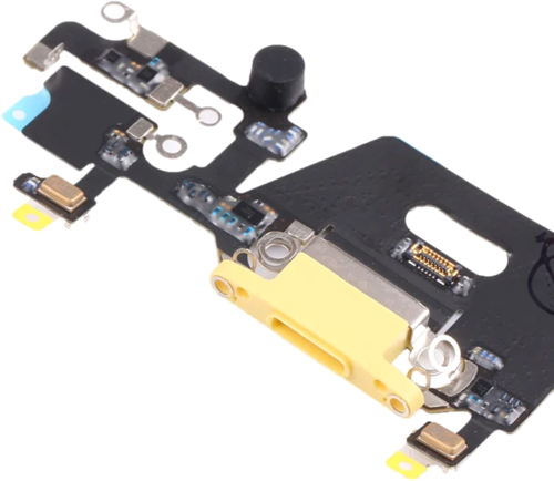 For Apple iPhone 11 Charging Connector Flex Yellow (Pulled)-3