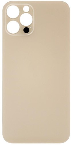 For Apple iPhone 12 Pro Big Hole Back Glass - incl Tape - Gold (Premium ORG)