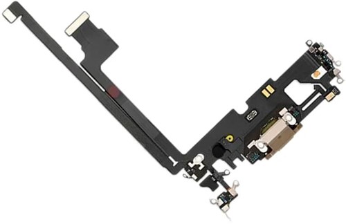 For Apple iPhone 12 Pro Max Charging Connector Flex Gold (Pulled)-2
