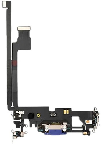 For Apple iPhone 12 Pro Max Charging Connector Flex Blue (Pulled)