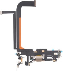 For Apple iPhone 13 Pro Max Charging Connector Flex Gold (Pulled)