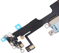 For Apple iPhone 14 Plus Charging Connector Flex Blue (Pulled)-3