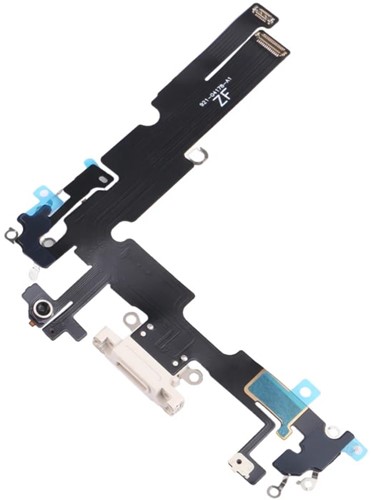 For Apple iPhone 14 Plus Charging Connector Flex White (Pulled)-2