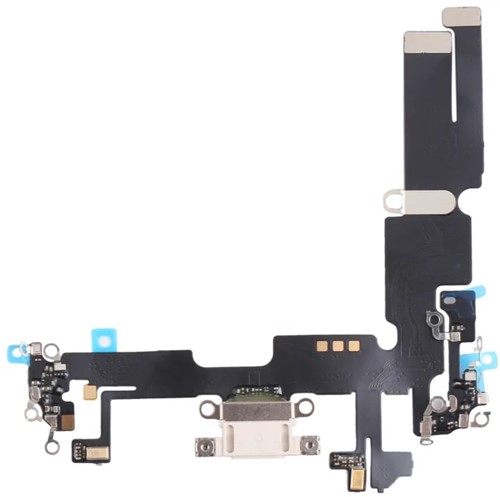 For Apple iPhone 14 Plus Charging Connector Flex White (Pulled)