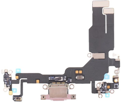 For Apple iPhone 15 Charging Connector Flex Yellow (Pulled)