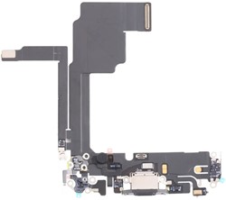 For Apple iPhone 15 Pro Charging Connector Flex Cable Black (Pulled)