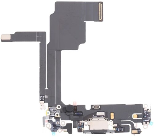 For Apple iPhone 15 Pro Charging Connector Flex Cable Black (Pulled)
