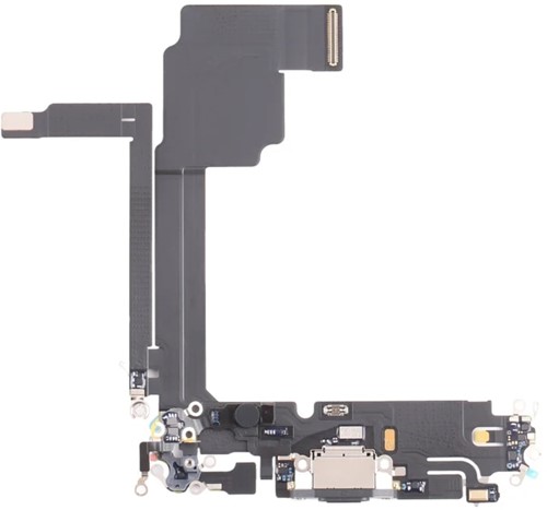 For Apple iPhone 15 Pro Max Charging Connector Flex Black (Pulled)