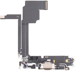 For Apple iPhone 15 Pro Max Charging Connector Flex Natural Titanium (Pulled)