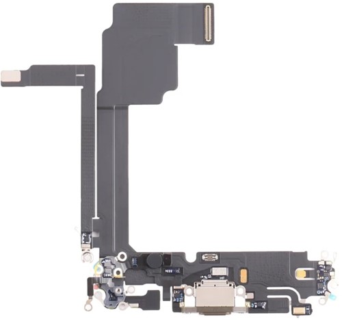 For Apple iPhone 15 Pro Max Charging Connector Flex Natural Titanium (Pulled)