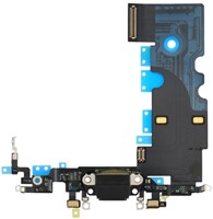For Apple iPhone 8, SE (2020), SE 3 (2022) Charging Connector Flex Black (Pulled)