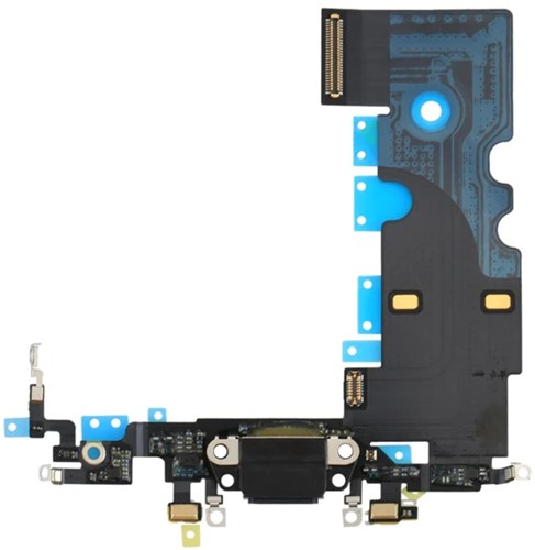 For Apple iPhone 8, SE (2020), SE 3 (2022) Charging Connector Flex Black (Pulled)