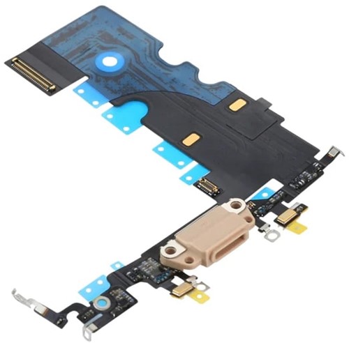 For Apple iPhone 8, SE (2020), SE 3 (2022) Charging Connector Flex Gold-3