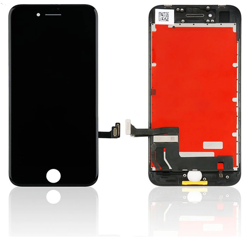 For Apple iPhone 8 Plus Display LCD + Metal Plate Black (ZY-Premium)