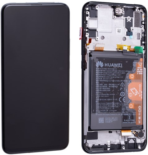 Huawei P Smart Z, Y9 Prime (2019) Display LCD Complete With Frame Including Battery Black (Service-pack)