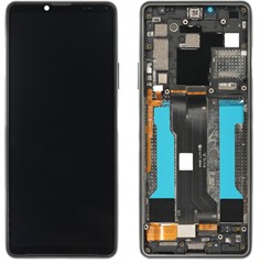 Sony Xperia 10 III Display LCD With Frame Black (Service-Pack)