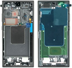 Samsung Galaxy S24 Ultra (S928B) Middle Frame Titanium Black (Service-Pack)