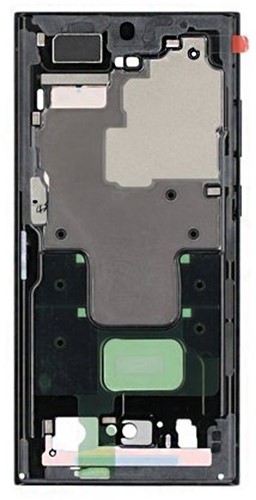 Samsung Galaxy S23 Ultra (S918B) Middle Frame Graphite- Red (Service-Pack)