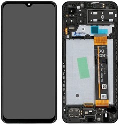 Samsung Galaxy M13 (SM-M135F) Display LCD Complete With Frame Black (Service-Pack)