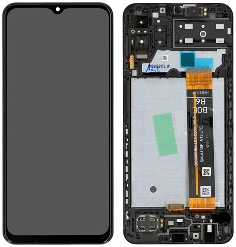 Samsung Galaxy M13 (SM-M135F) Display LCD Complete With Frame Black (Service-Pack)