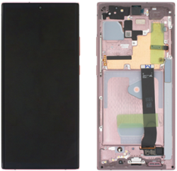 Sasmung Galaxy Note 20 Ultra (N985F, N986B) Display LCD Complete (No Camera) Bronze (Service-Pack)