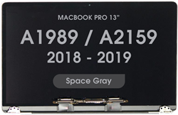 Premium - Display LCD for MacBook Pro 13 (A1989) (Late 2018 - Early 2019) (A2159) (Mid 2019) Space Gray (FOG)