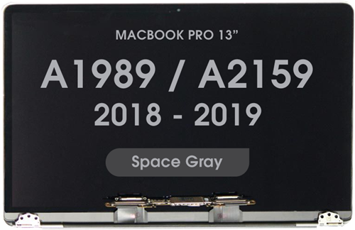 Premium - Display LCD for MacBook Pro 13 (A1989) (Late 2018 - Early 2019) (A2159) (Mid 2019) Space Gray (FOG)