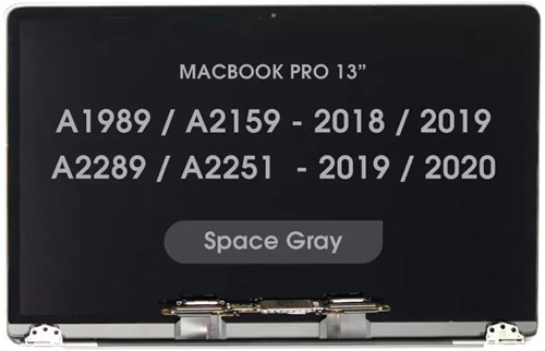 Display LCD For MacBook Pro 13 (A1989) (Late 2018 / Early 2019) / A2159 (Mid 2019) / A2289 / A2251 (Mid 2020) (Space Gray)"