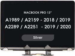 Display LCD For MacBook Pro 13 (A1989) (Late 2018 / Early 2019) / A2159 (Mid 2019) / A2289 / A2251 (Mid 2020) (Silver)