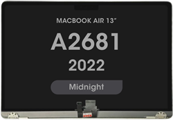 Premium - Display Assembly for MacBook Air 13 (M2) (A2681) (2022) Midnight (FOG)