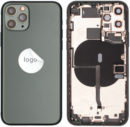 For Apple iPhone 11 Pro Rear Housing With Small Parts Green (OEM)