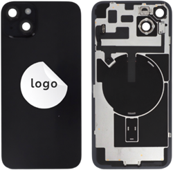 For Apple iPhone 14 Plus Back Cover incl. Camera Lens and Flash Light, Wireless Charging (NFC) – EU Version Midnight (OEM-Equivalent)