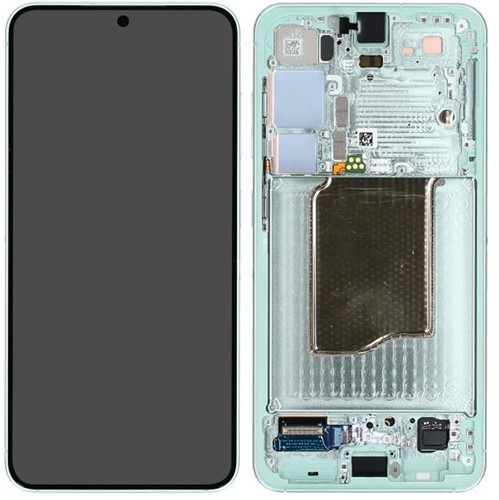 Samsung Galaxy S25 (S931B) Display LCD Complete with Frame Mint (Service-Pack)
