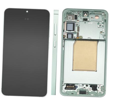 Samsung Galaxy S25 Plus (S936B) Display LCD Complete with Frame Mint (Service-Pack)