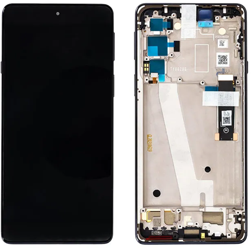 Motorola Edge 20 Display LCD (5D68C19192) With Frame Black (Service-Pack)