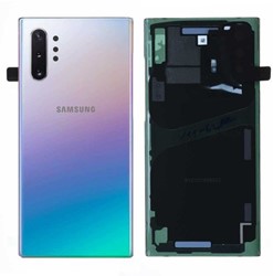 For Samsung Galaxy Note 10 Plus (N975F, N976B) Back Cover Silver, Aura Glow (Service Pack)