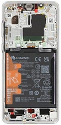 Huawei Mate 50 Pro (DCO-LX9) Display LCD Complete + Battery Silver 02355ERD (Service-Pack)