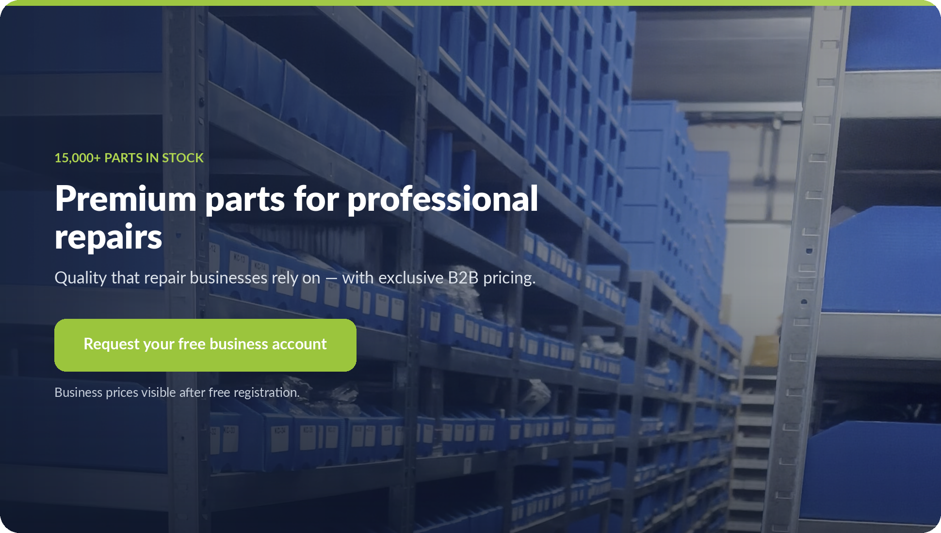B2B account - EN - desktop